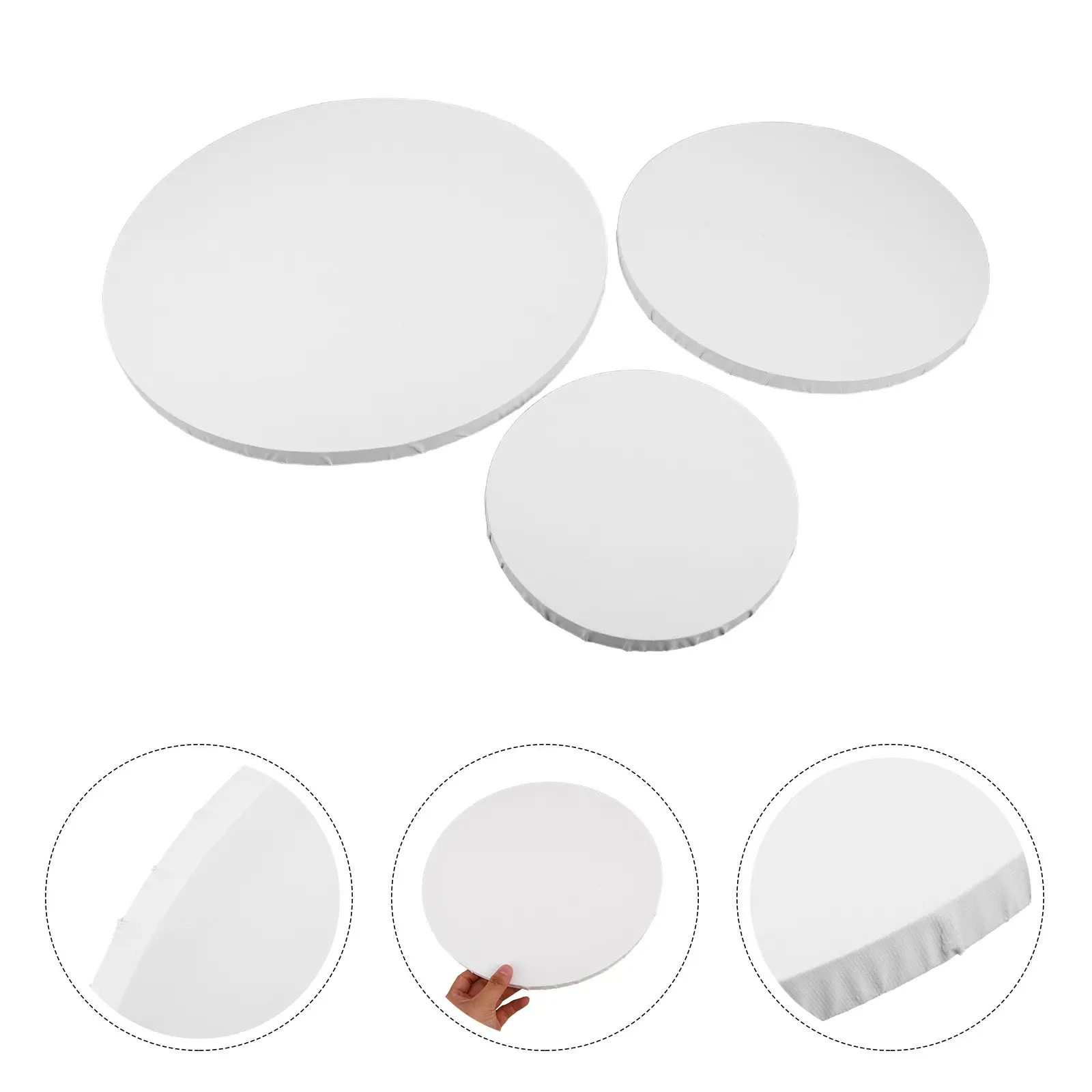 3Pcs Round Cotton Canvas Frames 20 30 40Cm Primed Smooth Surface Oil Painting Canvas Panels Circular Art Supplies for Acrylic
3Pcs Round Cotton Canvas Frames 20 30 40Cm Primed Smooth Surface Oil Painting Canvas Panels Circular Art Supplies for Acrylic