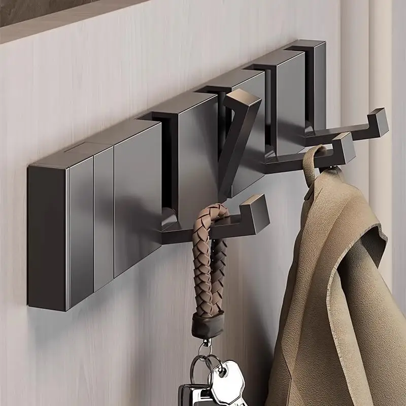 High-End Space Aluminum No-Drill Clothes Hanger Multi-Functional Batoom Bedroom Entrance Invisible Storage Ra
High-End Space Aluminum No-Drill Clothes Hanger Multi-Functional Batoom Bedroom Entrance Invisible Storage Ra