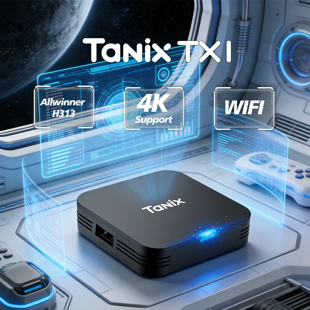Tanix TX1 Mini Android 10 Smart TV Box Allwinner H313 2.4G Wifi 4K HD 2GB 16GB Set Top Box Media Player 1GB 8GB TV stick
Tanix TX1 Mini Android 10 Smart TV Box Allwinner H313 2.4G Wifi 4K HD 2GB 16GB Set Top Box Media Player 1GB 8GB TV stick