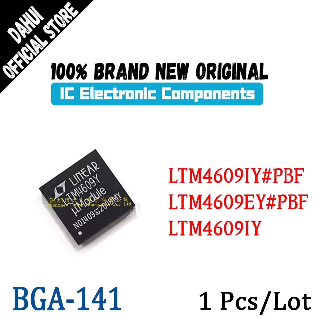 LTM4609IY#PBF LTM4609EY#PBF LTM4609IY LTM4609EY LTM4609Y BGA-141 IV/EV compatible chip IC new original 
LTM4609IY#PBF LTM4609EY#PBF LTM4609IY LTM4609EY LTM4609Y BGA-141 IV/EV compatible chip IC new original