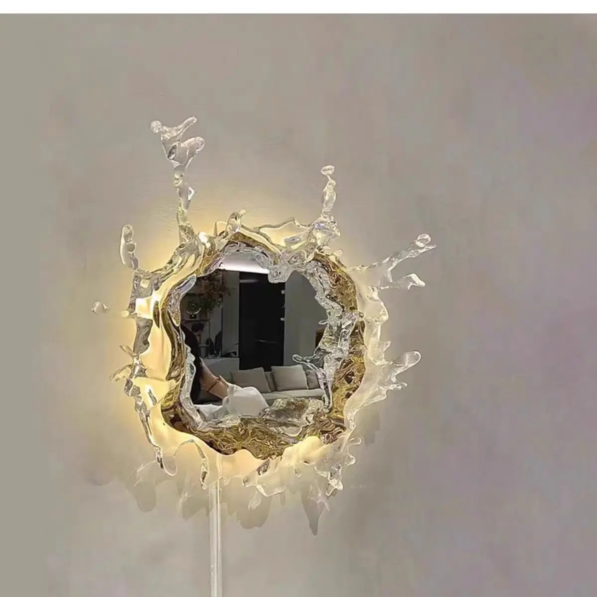 Art Ruishui Mirror Living Room Wall Light Entrance Decorative Water Flower Dressing Mirror Light Hotel Villa Ambient Light
Art Ruishui Mirror Living Room Wall Light Entrance Decorative Water Flower Dressing Mirror Light Hotel Villa Ambient Light