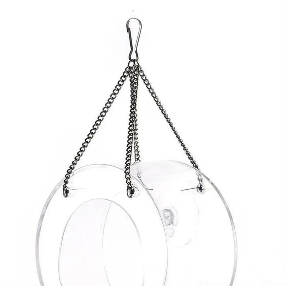 Clear Acrylic Window Bird Feeder Strong Suction Cup Transparent Bird House Round Chain Hanging Bird Feeder
Clear Acrylic Window Bird Feeder Strong Suction Cup Transparent Bird House Round Chain Hanging Bird Feeder