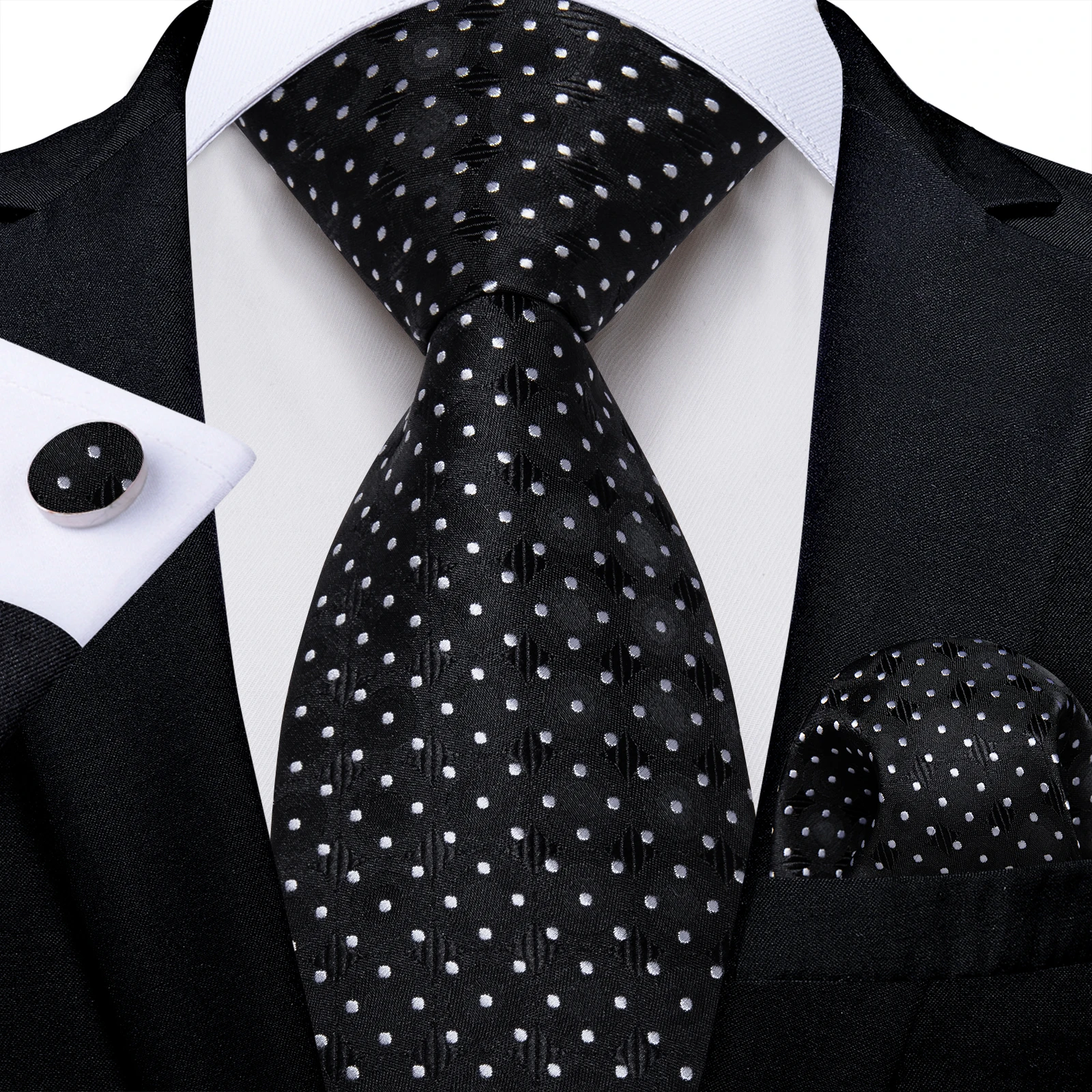 2023 New Black and White Dot Formal Business Ties for Men Silk Polyester Wedding Party Men Suits Groom Accessories Man Gift
2023 New Black and White Dot Formal Business Ties for Men Silk Polyester Wedding Party Men Suits Groom Accessories Man Gift