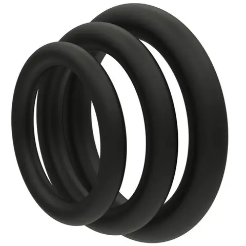 Cock Ring Durable Silicone Penis Rings Men Ejaculation Delay Rubber Sex Toys Rings for Male 3pcs/Set