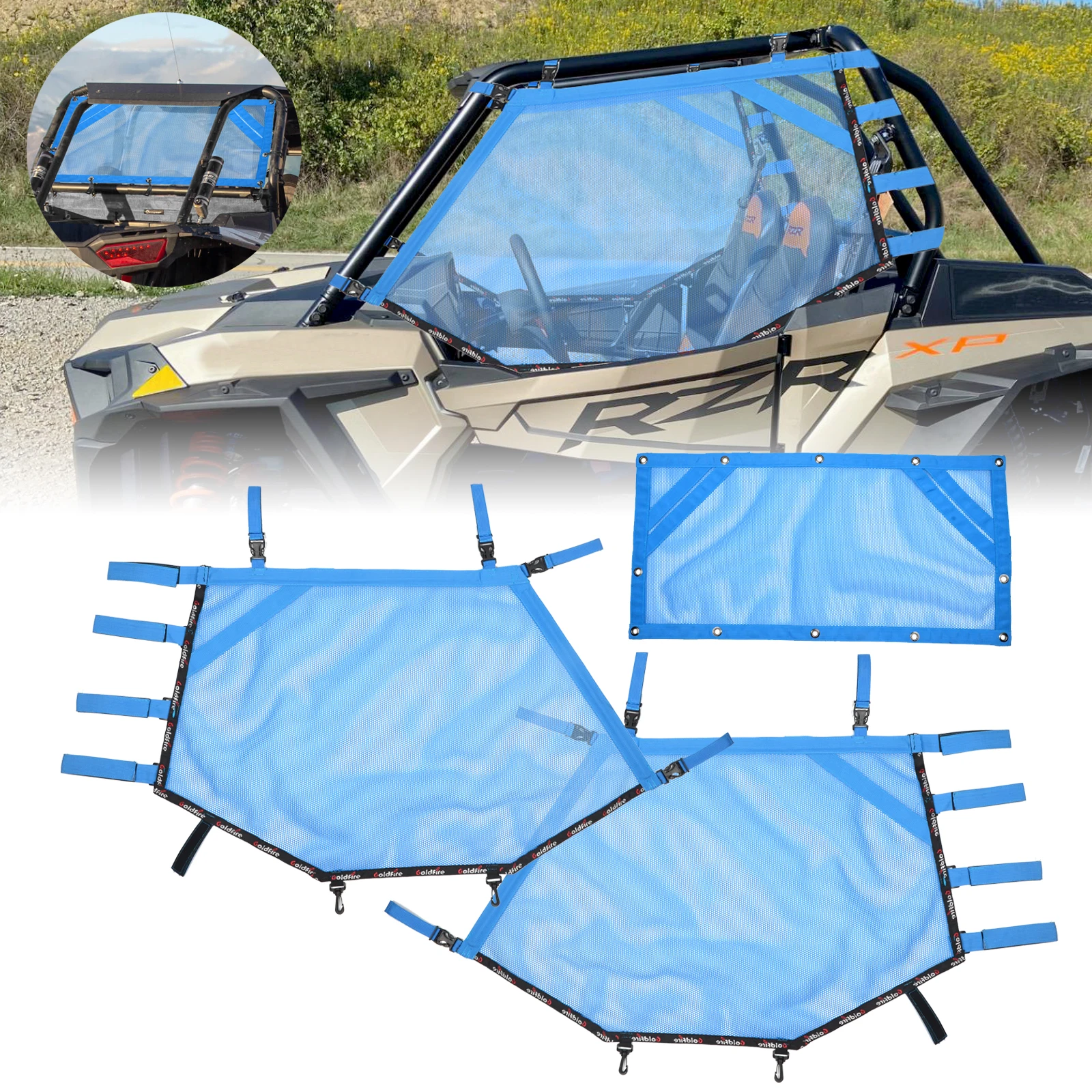 UTV Window Net Shade Sun Shield Cover Left Right Rear Window Shield Fits for Polaris RZR 1000 XP RZR 500 570 800 900 Accessories
UTV Window Net Shade Sun Shield Cover Left Right Rear Window Shield Fits for Polaris RZR 1000 XP RZR 500 570 800 900 Accessories
