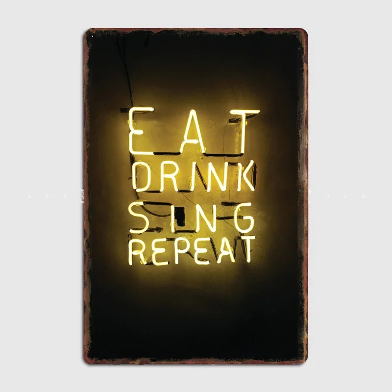 Eat Drink Sleep Repeat Metal Print Mural Garage Decoration Club Party Vintage Tin Sign Poster Coffee/Bar/Kitchen Decoration 
Eat Drink Sleep Repeat Metal Print Mural Garage Decoration Club Party Vintage Tin Sign Poster Coffee/Bar/Kitchen Decoration