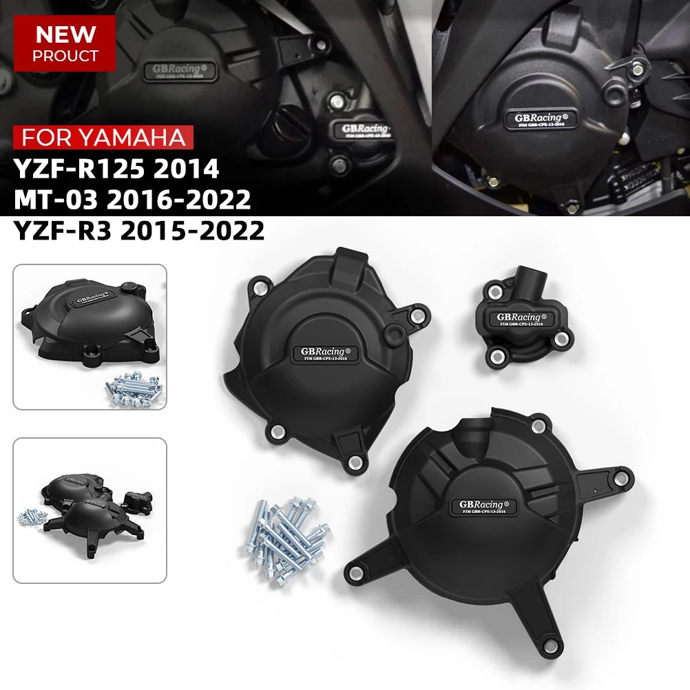 Motorcycle For YAMAHA MT-03 2016-2022 & YZF-R125 2014 & YZF-R3 2015-2022 Engine Crash Cover Set
Motorcycle For YAMAHA MT-03 2016-2022 & YZF-R125 2014 & YZF-R3 2015-2022 Engine Crash Cover Set
