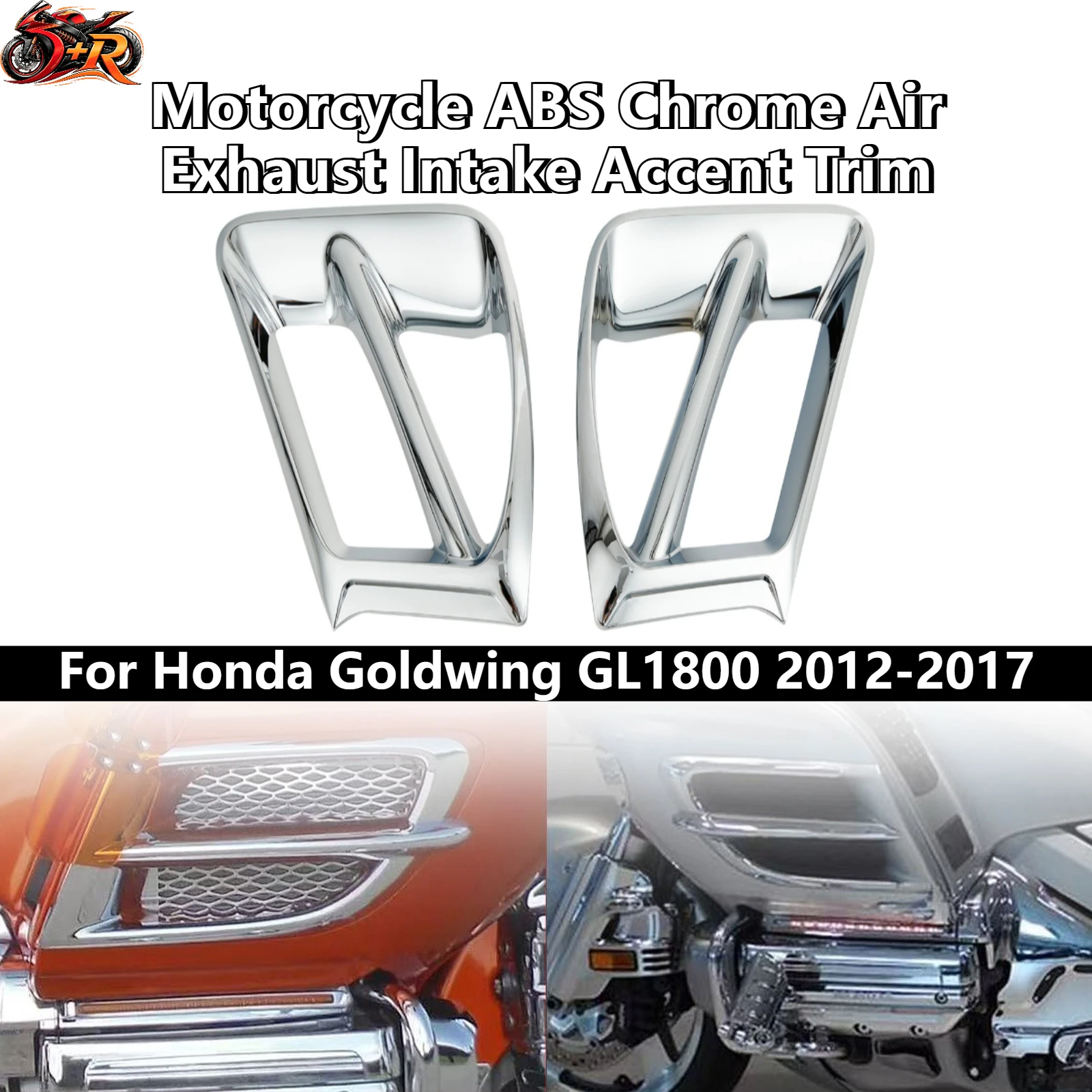 New Motorcycle ABS Chrome Air Exhaust Intake Accent Trim For Honda Goldwing GL1800 2012-2017 2013 2014 2015
New Motorcycle ABS Chrome Air Exhaust Intake Accent Trim For Honda Goldwing GL1800 2012-2017 2013 2014 2015