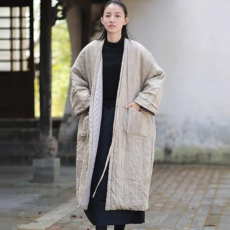 Oversized Women Casual Quilted Long Coats New Arrival 2024 Winter Vintage Style Cotton Linen Female Thick Warm Outerwear M317
Oversized Women Casual Quilted Long Coats New Arrival 2024 Winter Vintage Style Cotton Linen Female Thick Warm Outerwear M317