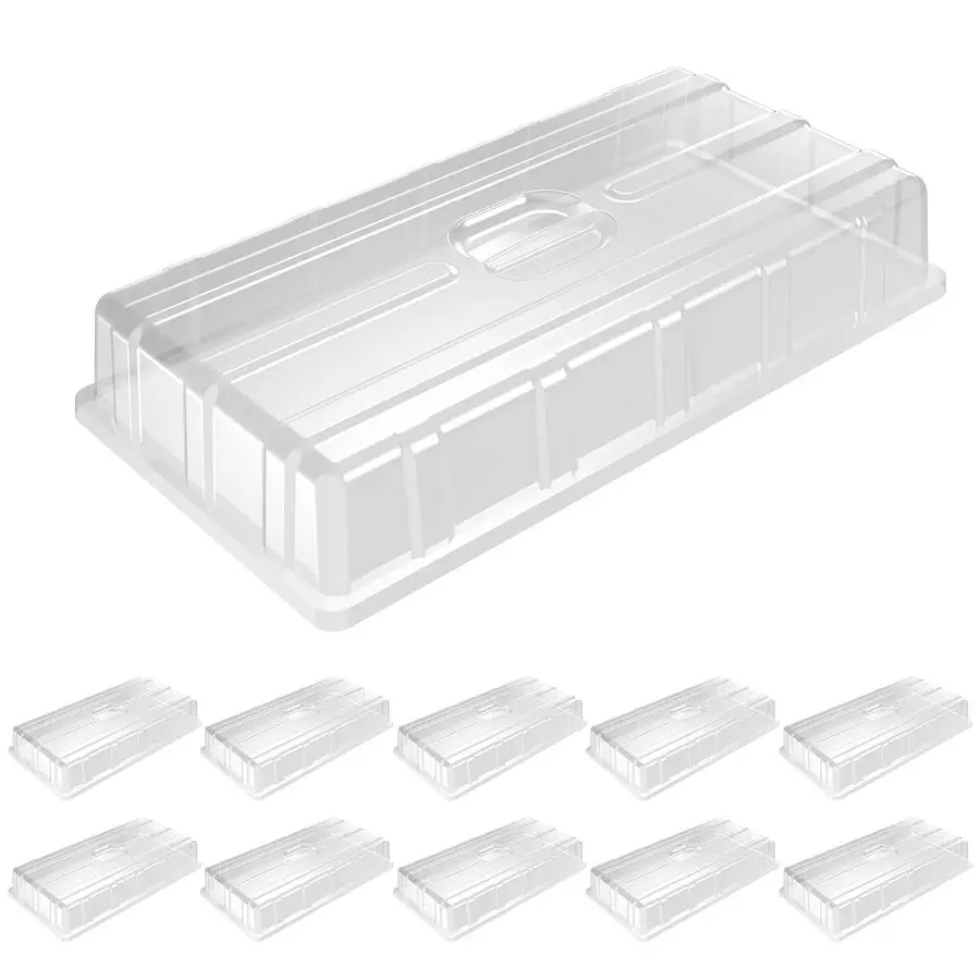 10 Pack Humidity Dome 3.6 Extra Strength, Clear Seed Starter Dome 1020 Tray Covers Humidifying and Insulating for Greenhouse Ger
10 Pack Humidity Dome 3.6 Extra Strength, Clear Seed Starter Dome 1020 Tray Covers Humidifying and Insulating for Greenhouse Ger
