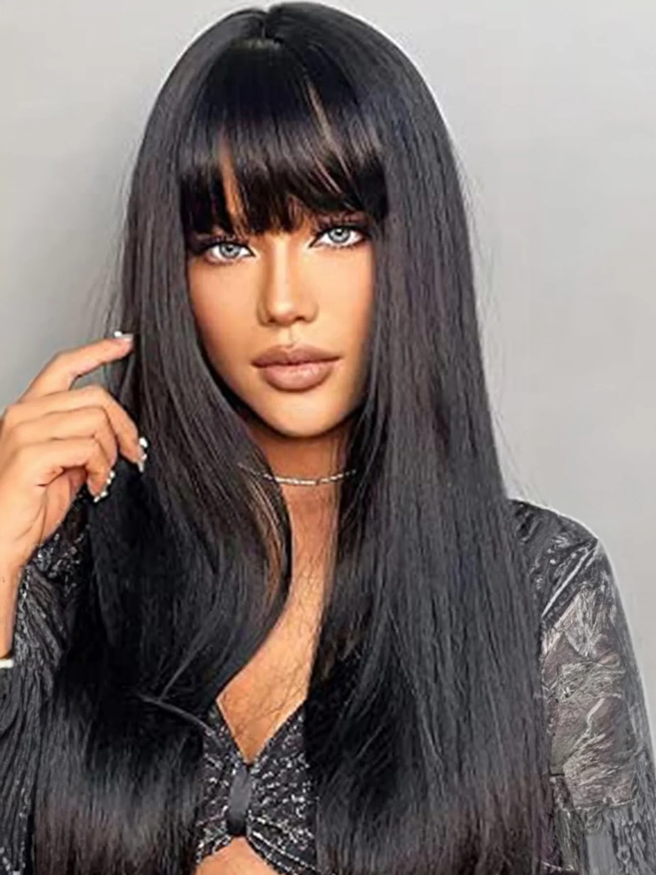 Long Black Wigs for Women,Natural Black Wigs with Bangs Layered Shoulder Length Synthetic Wig for Daily Party (24 inch)
Long Black Wigs for Women,Natural Black Wigs with Bangs Layered Shoulder Length Synthetic Wig for Daily Party (24 inch)