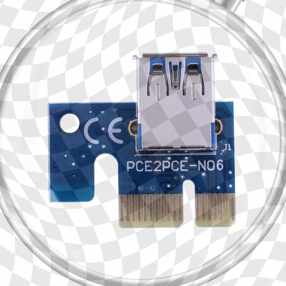 PCI E 1X Adapter PCIe X1 to USB 3.0 Adapter Cryptocurrency Mining Easy Installation Plug-In Resistant for PCIe Riser
PCI E 1X Adapter PCIe X1 to USB 3.0 Adapter Cryptocurrency Mining Easy Installation Plug-In Resistant for PCIe Riser