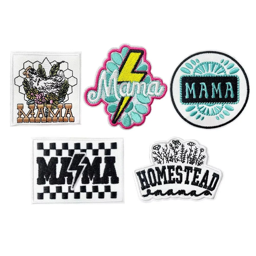 Mama Embroidery Fabric Sticker Ironing Fabric Stickers Patch Iron on Transfers for Clothing Appliques Parches Custom Scp
Mama Embroidery Fabric Sticker Ironing Fabric Stickers Patch Iron on Transfers for Clothing Appliques Parches Custom Scp