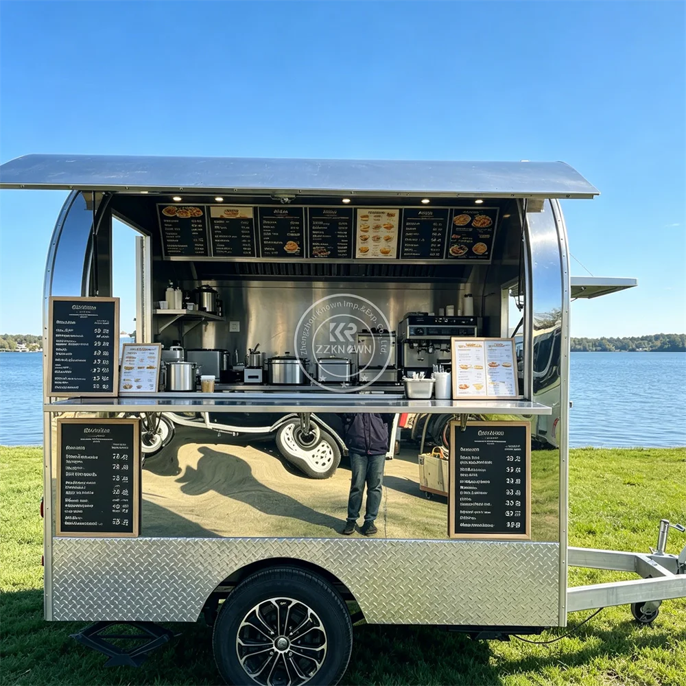 Concession Trailer Food Truck Custom BBQ Snack Cart Coffee Kiosk Mobile Fast Food Vending Trailer Fully Equipped
Concession Trailer Food Truck Custom BBQ Snack Cart Coffee Kiosk Mobile Fast Food Vending Trailer Fully Equipped