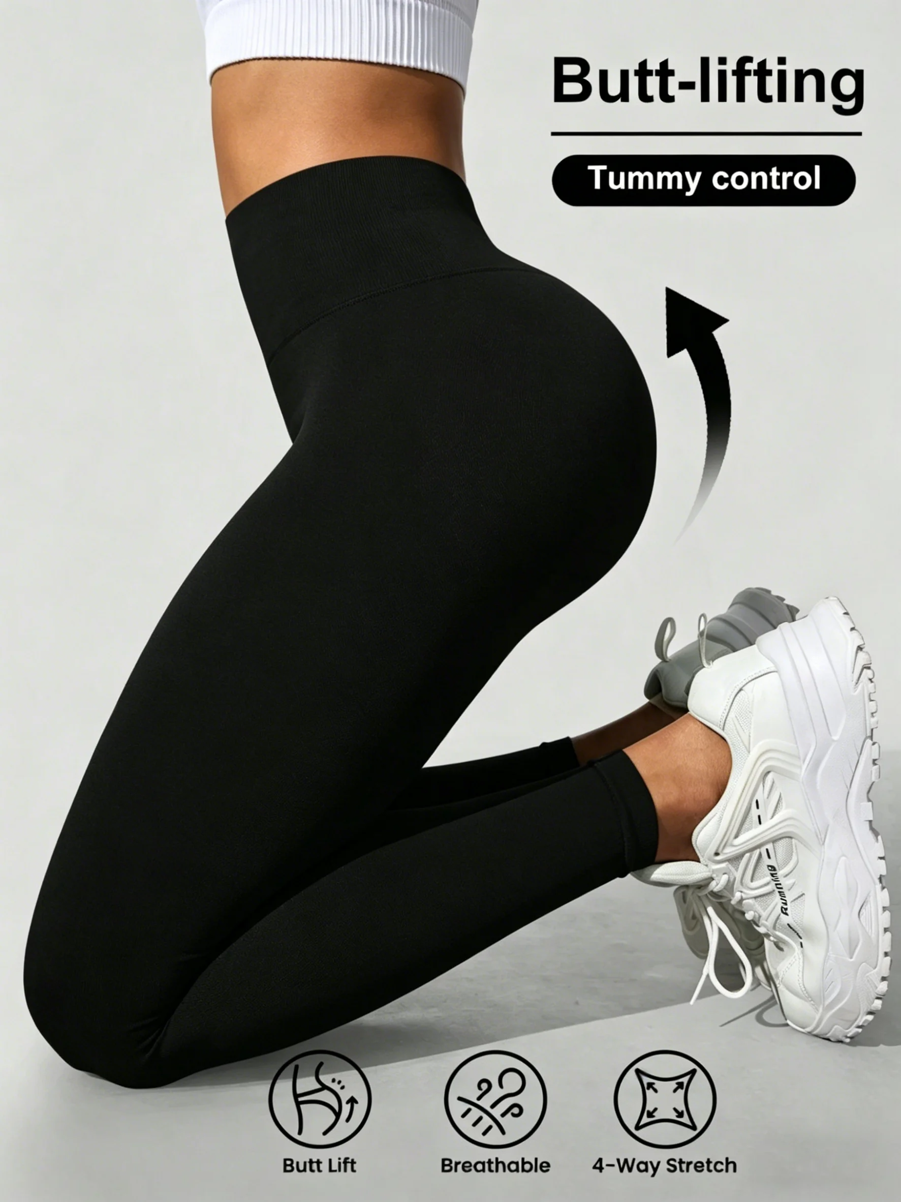 Ladies' high waist shaping fitness pants, elastic close-fitting seamless abdomen and hip lifting, yoga and dance are versatile.
Ladies' high waist shaping fitness pants, elastic close-fitting seamless abdomen and hip lifting, yoga and dance are versatile.