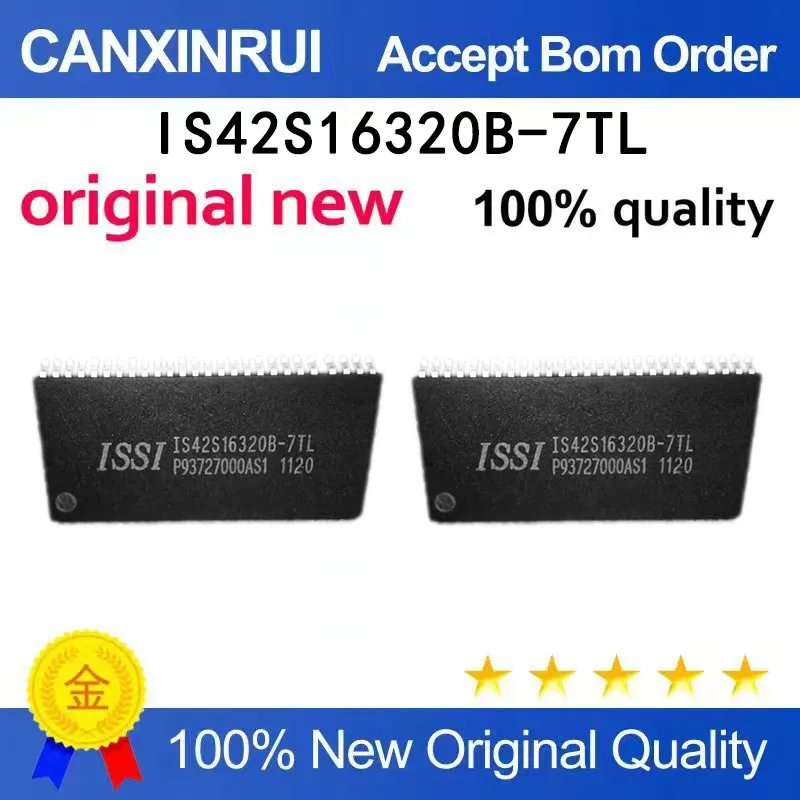 (5-100 pieces)IS42S16320B-7TL brand new TSOP54
(5-100 pieces)IS42S16320B-7TL brand new TSOP54
