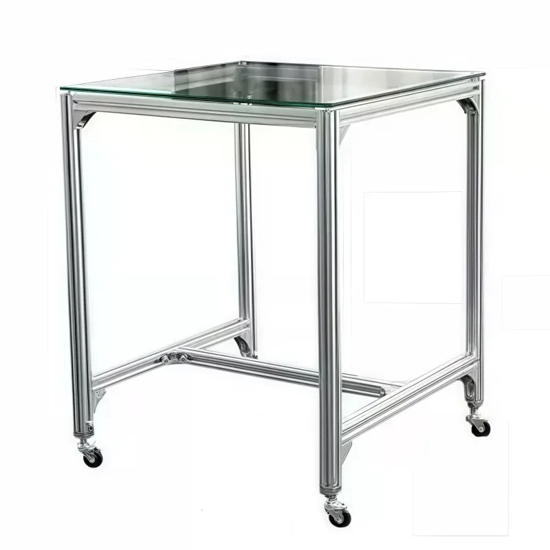 Nordic simple tempered glass table household dining table modern aluminum profile square desk
Nordic simple tempered glass table household dining table modern aluminum profile square desk