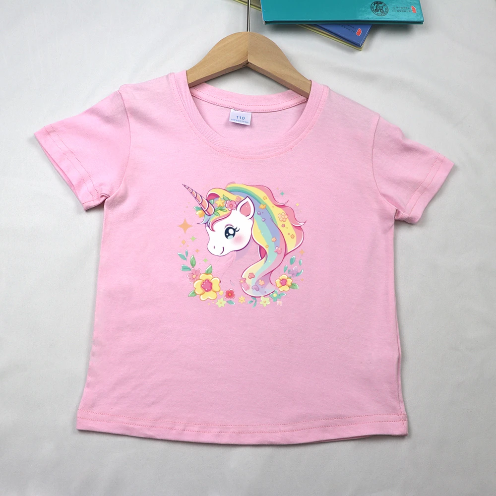 Quality Cotton New Summer Unicorn Kids T-shirt Short sleeves for Children Baby Girls Tee Party Princess Girl Clothes Rainbow
Quality Cotton New Summer Unicorn Kids T-shirt Short sleeves for Children Baby Girls Tee Party Princess Girl Clothes Rainbow