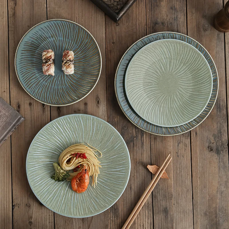Glaze Green Ceramic Plate Commercial Hotel Dish Creative Steak Pasta Flat Plate
Glaze Green Ceramic Plate Commercial Hotel Dish Creative Steak Pasta Flat Plate