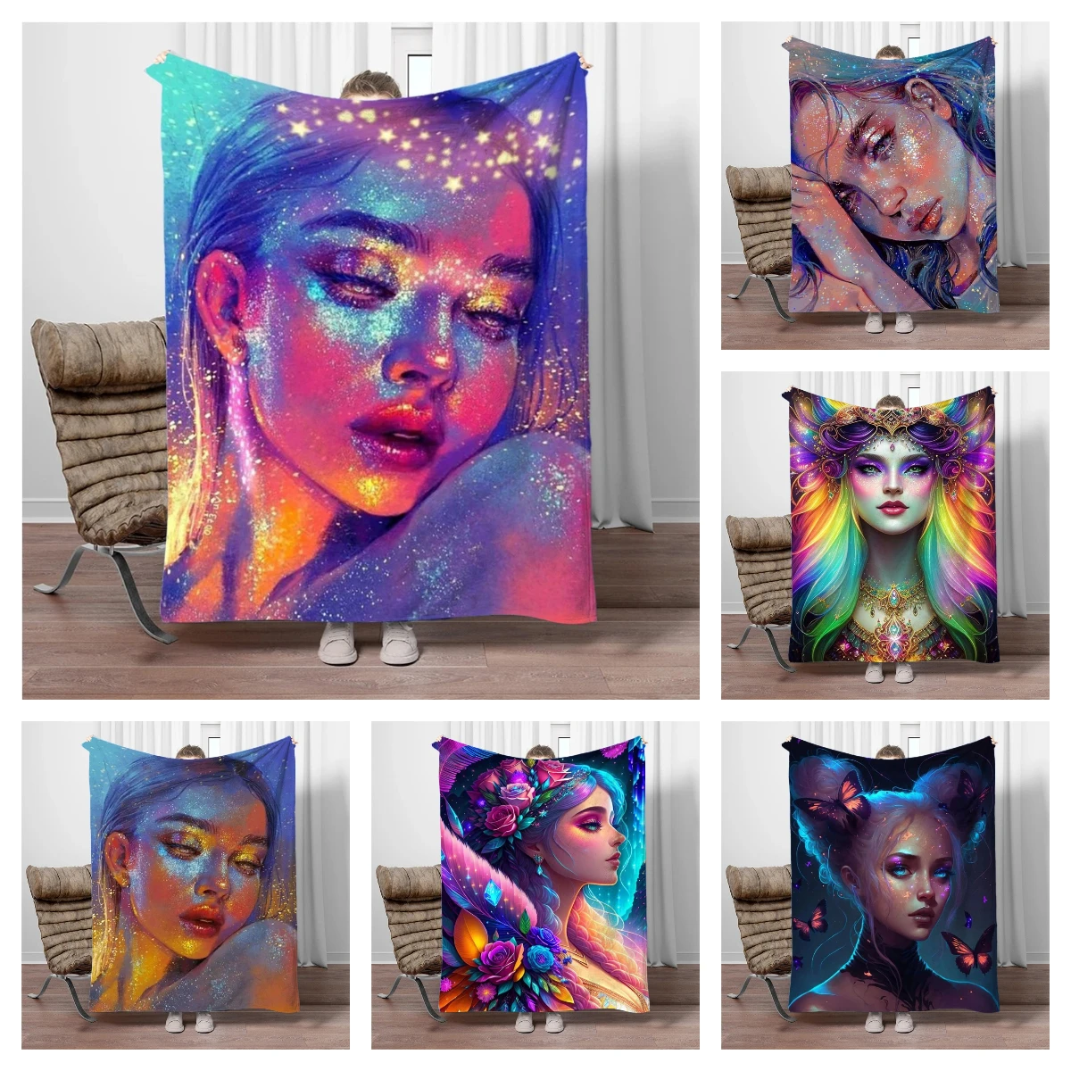Girl Fantasy Art Soft Flannel Blankets Keep Warm Throw Blanket Comfortable Blanket for Picnic Beds Sofa Home Bedroom Camping
Girl Fantasy Art Soft Flannel Blankets Keep Warm Throw Blanket Comfortable Blanket for Picnic Beds Sofa Home Bedroom Camping