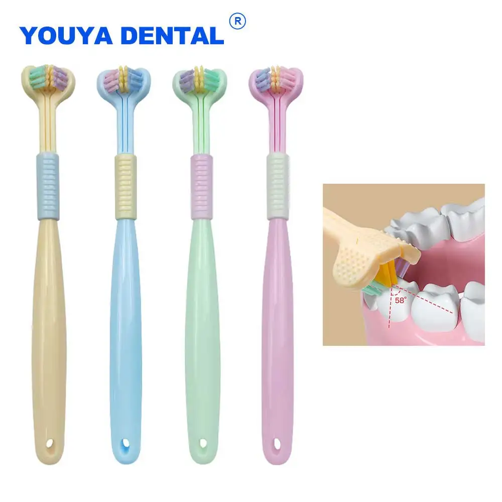 For Children's Three Sided Soft Hair Tooth Toothbrush Kids Toothbrush Cleaner 360 Degree Deep Oral Cleaning Teeth Brushteeth
For Children's Three Sided Soft Hair Tooth Toothbrush Kids Toothbrush Cleaner 360 Degree Deep Oral Cleaning Teeth Brushteeth