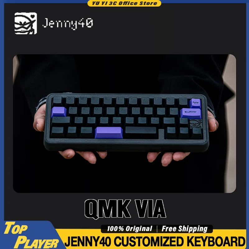 Jenny40 Customized Mechanical Keyboard Barebone Kit 40% Layout Support BT 2.4G Wireless QMK VIA VIAL 2000mAh Hot Swappable
Jenny40 Customized Mechanical Keyboard Barebone Kit 40% Layout Support BT 2.4G Wireless QMK VIA VIAL 2000mAh Hot Swappable