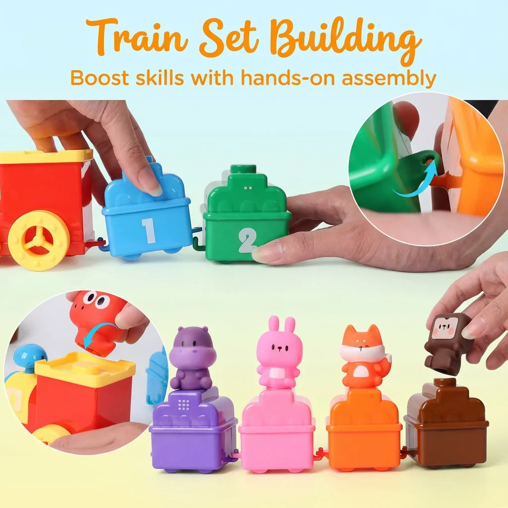 Animal Train Number Matching Toy, Creative Cartoon Animal Shapes, Early Education Cognitive Enlightenment Toy Set for Babies
Animal Train Number Matching Toy, Creative Cartoon Animal Shapes, Early Education Cognitive Enlightenment Toy Set for Babies