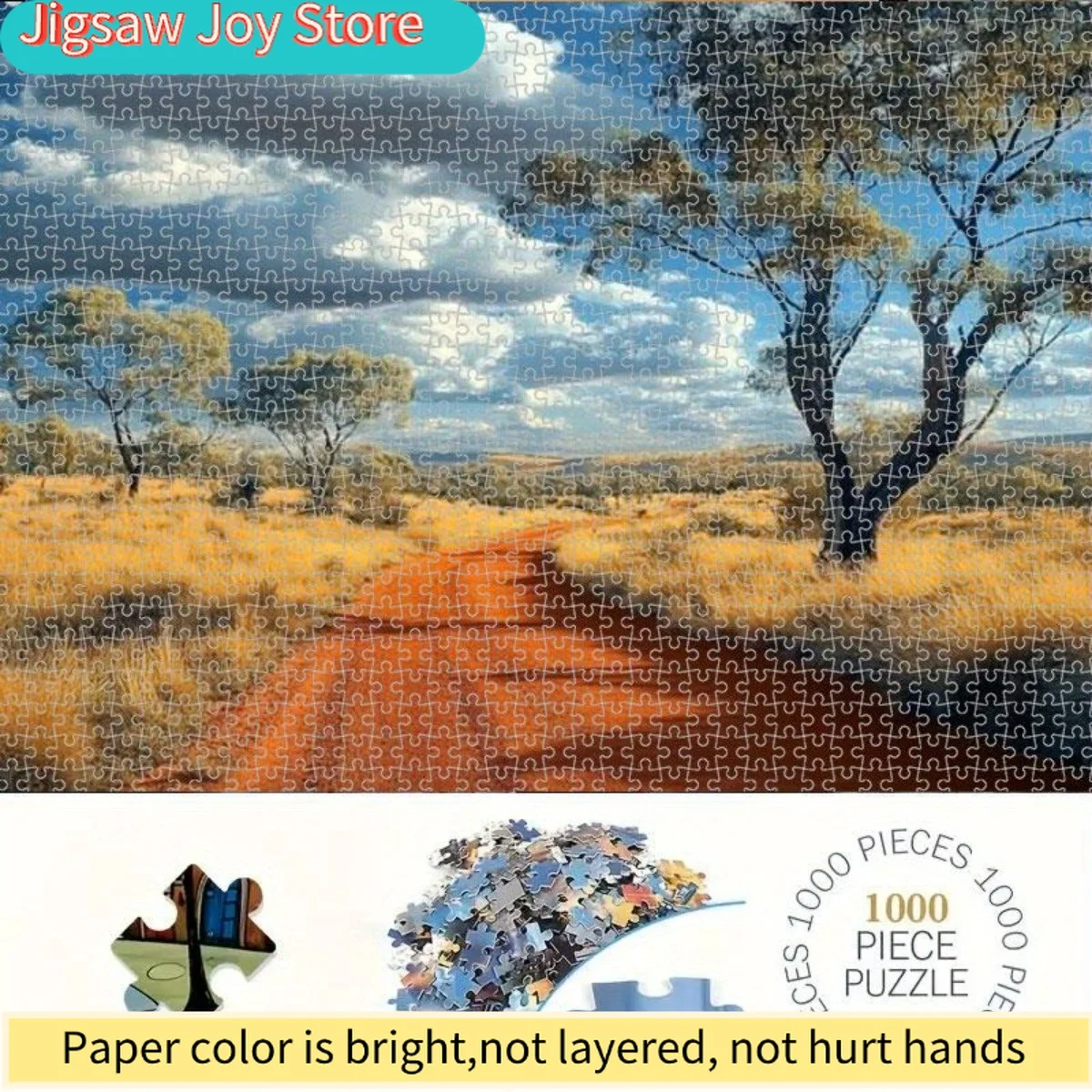 1000pcs Australian Outback Puzzle - Challenger Puzzle with Red Dirt Road & Eucalyptus Tree - Challenging Puzzle & Families - A
1000pcs Australian Outback Puzzle - Challenger Puzzle with Red Dirt Road & Eucalyptus Tree - Challenging Puzzle & Families - A