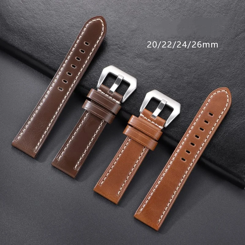 20mm 22mm 24mm 26mm Crazy Horse Leather Watch Strap Replacement for Women Men Universal Waterproof Watch Bracelet Accessories
20mm 22mm 24mm 26mm Crazy Horse Leather Watch Strap Replacement for Women Men Universal Waterproof Watch Bracelet Accessories