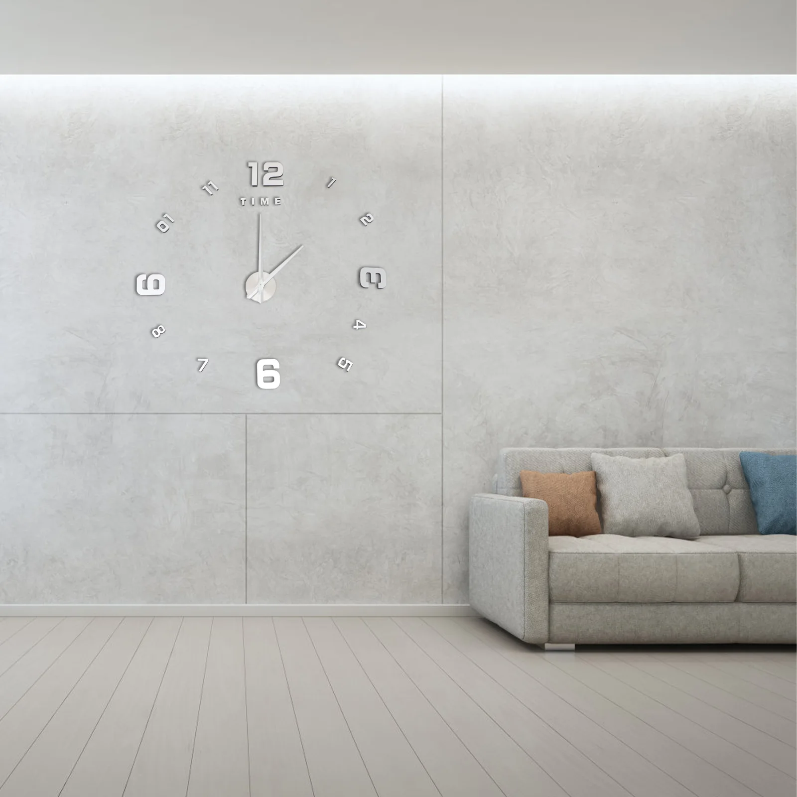 3D Frameless Large Mirror Surface Wall Clock Silver Silent Movement Self-Adhesive Water Resistant Home Decoration Living Room
3D Frameless Large Mirror Surface Wall Clock Silver Silent Movement Self-Adhesive Water Resistant Home Decoration Living Room