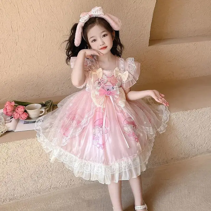 Anime My Melody Girl Summer Cartoon Cute Sweet Dress Fashion Trend Lolita Princess Dress Girl Birthday Gift Short sleeved Dress
Anime My Melody Girl Summer Cartoon Cute Sweet Dress Fashion Trend Lolita Princess Dress Girl Birthday Gift Short sleeved Dress