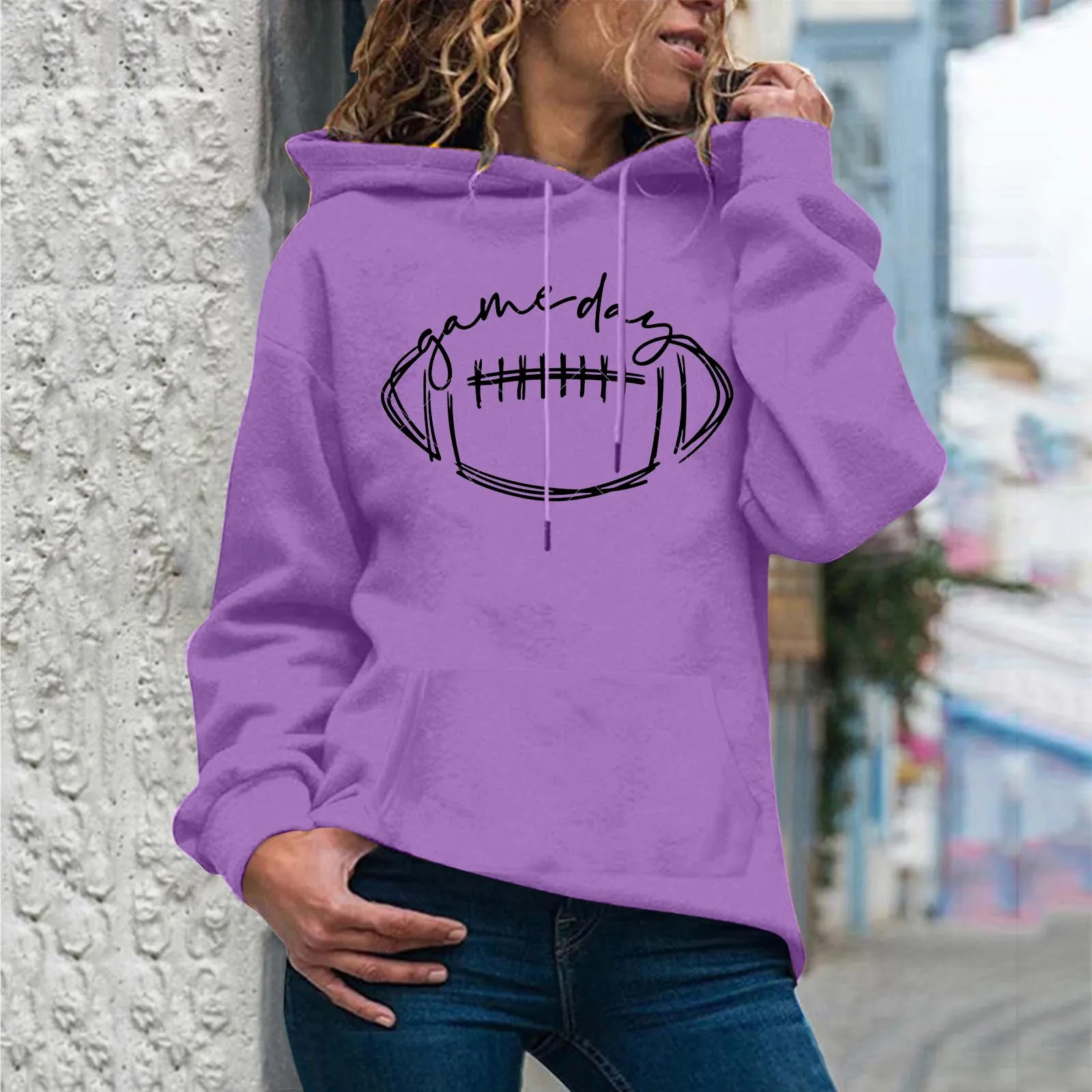 Solid Baseball Hoodies Women Long Sleeve Drawstring Sweatshirt Graphic Print Trendy Pullover Oversized Athletic Japanese Coat
Solid Baseball Hoodies Women Long Sleeve Drawstring Sweatshirt Graphic Print Trendy Pullover Oversized Athletic Japanese Coat