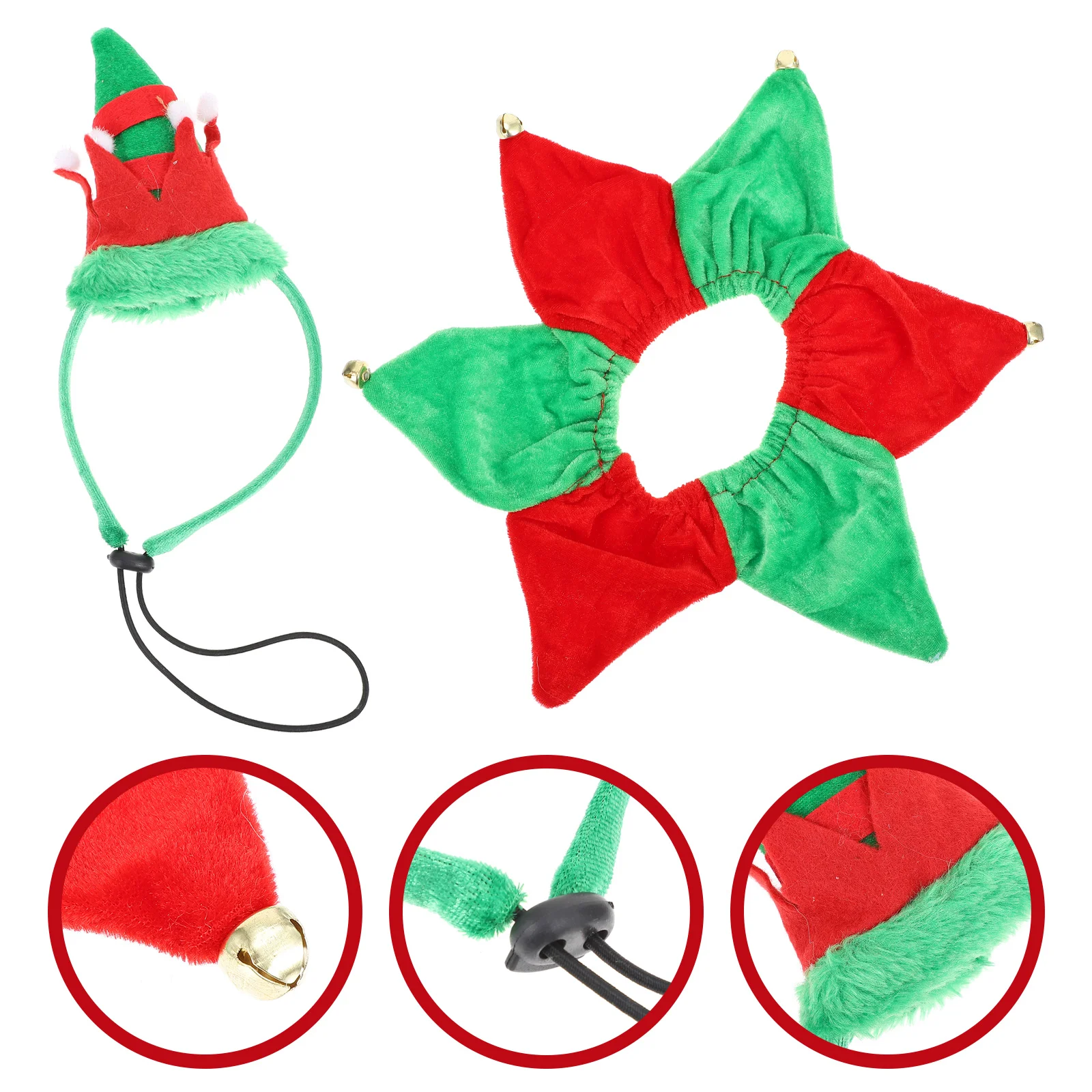 Pet Christmas Headband Xmas Party Supplies Cat Headdress Hat-shaped Dog Collar with Cotton Polyester Neck Ornament
Pet Christmas Headband Xmas Party Supplies Cat Headdress Hat-shaped Dog Collar with Cotton Polyester Neck Ornament
