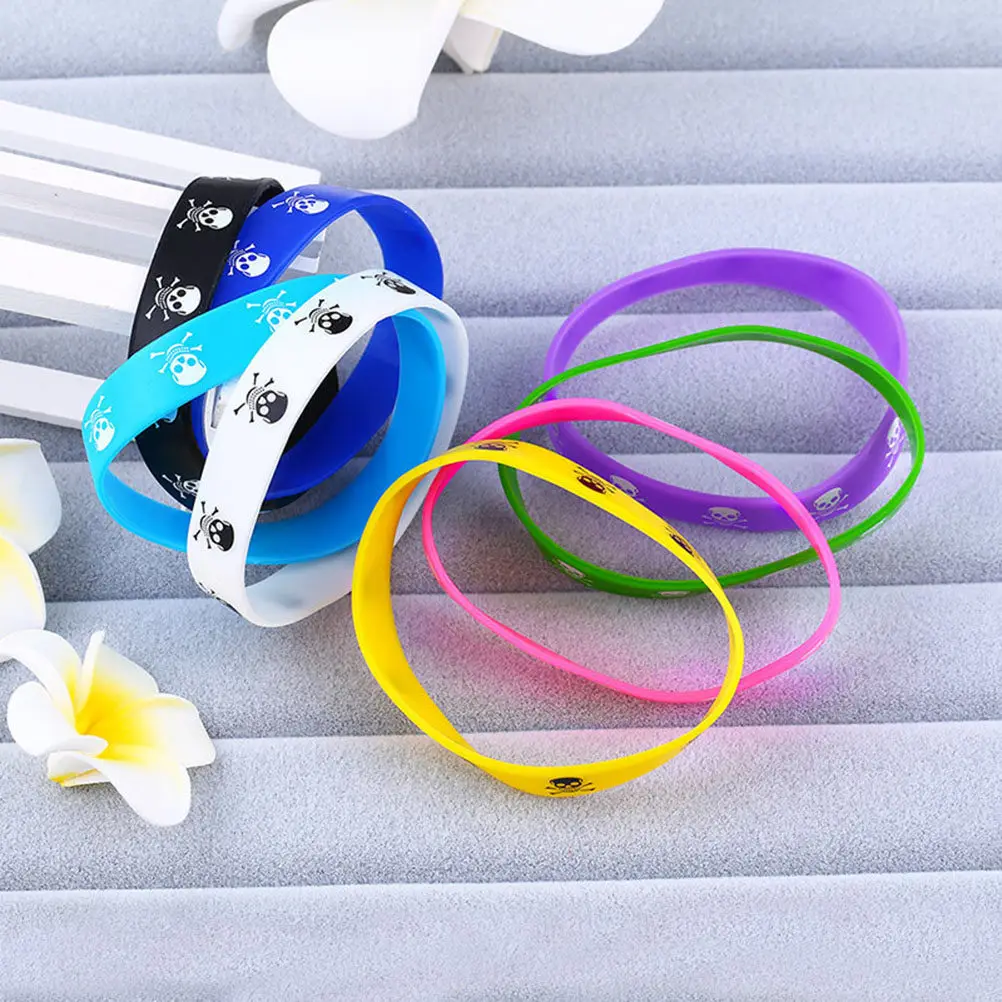 15Pcs Skull Silicone Wristbands Sports Wrist Band Comfortable Candy Color Skull Pattern Girls Bracelet Fashion Decoration
15Pcs Skull Silicone Wristbands Sports Wrist Band Comfortable Candy Color Skull Pattern Girls Bracelet Fashion Decoration