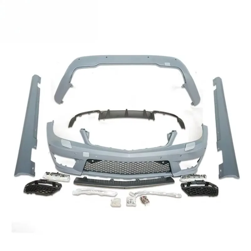 W204 C63 Style Body Kit for W204 2007-2014 Front and rear bumper side skirt grille
W204 C63 Style Body Kit for W204 2007-2014 Front and rear bumper side skirt grille