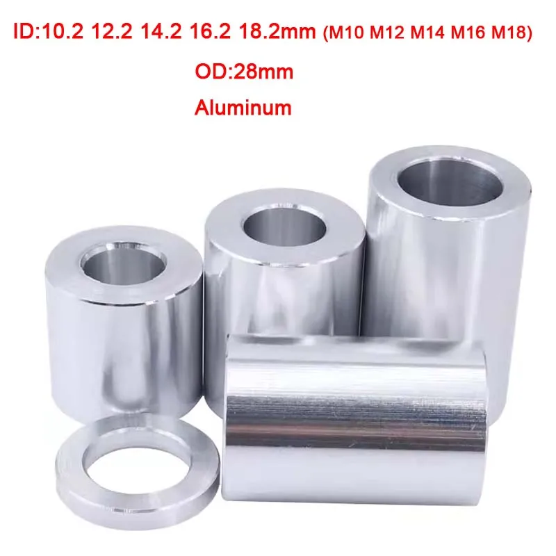 1pcs Od 28mm Aluminum Bushing Gasket Id 10.2 12.2 14.2 16.2 18.2 Flat Washer Gasket Sleeve No Thread Standoffs Spacer Sleeve
1pcs Od 28mm Aluminum Bushing Gasket Id 10.2 12.2 14.2 16.2 18.2 Flat Washer Gasket Sleeve No Thread Standoffs Spacer Sleeve