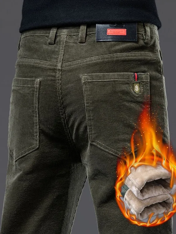 Thiened Fce Men's Corduroy Pants Autumn Winter Loose Straight Leg Casual Trousers Faionable Urban Sle Anti-Wrinkle
Thiened Fce Men's Corduroy Pants Autumn Winter Loose Straight Leg Casual Trousers Faionable Urban Sle Anti-Wrinkle