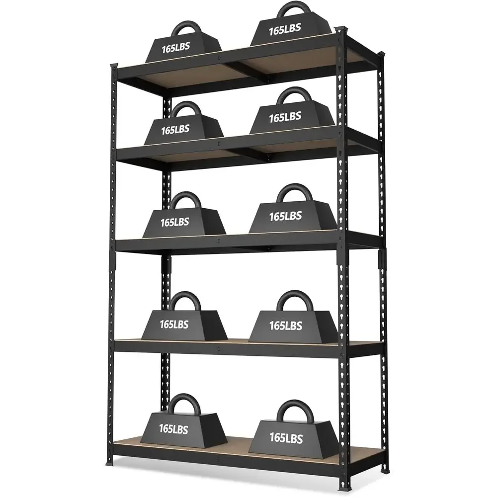 WORKPRO 5-Tier Steel Shelving Unit-Black, 35-3/10”W x 17-1/2”D x 72”H, Adjustable Storage Rack, Heavy Duty Shel with MD Board, 1
WORKPRO 5-Tier Steel Shelving Unit-Black, 35-3/10”W x 17-1/2”D x 72”H, Adjustable Storage Rack, Heavy Duty Shel with MD Board, 1