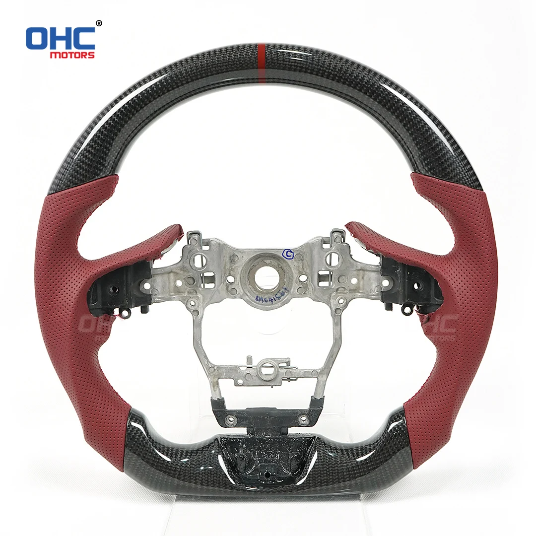 OHC Carbon Fiber Steering Wheel Punched Leather For LEXUS LC500 Customized Steering Wheel Lmprove Driving Experience
OHC Carbon Fiber Steering Wheel Punched Leather For LEXUS LC500 Customized Steering Wheel Lmprove Driving Experience