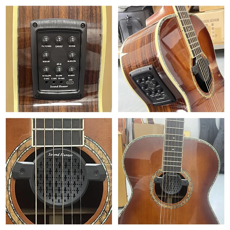 ABKI-Sound Hunter Guitar Pickup Wooden 8W Speaker Guitar Sound Hole Pickup Board Chorus Delay Reverb Functions No Punching Picku
ABKI-Sound Hunter Guitar Pickup Wooden 8W Speaker Guitar Sound Hole Pickup Board Chorus Delay Reverb Functions No Punching Picku
