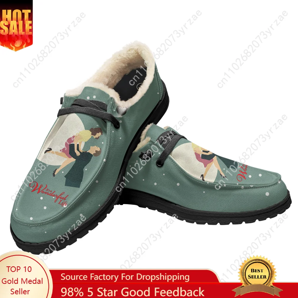 It's a Wonderful Life Velvet Flat Shoes Men Women Warm Shoe Indoor Outdoor Light Shoe Personalized Print Customize Couple Shoes
It's a Wonderful Life Velvet Flat Shoes Men Women Warm Shoe Indoor Outdoor Light Shoe Personalized Print Customize Couple Shoes