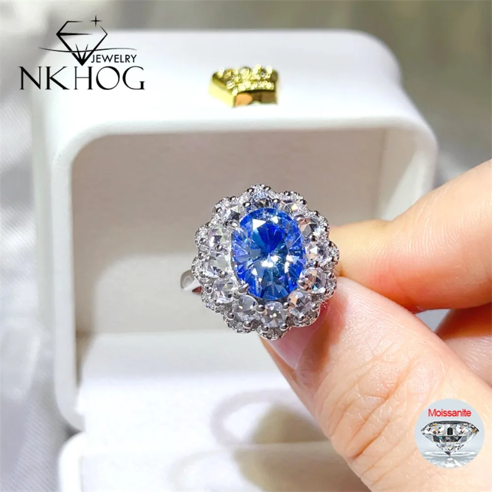 NKHOG 3CT Colorful Moissanite Ring Women 925 Sterling Silver Flower Shape Band Lab Diamond Party Gift Fine Jewelry GRA Wholesale
NKHOG 3CT Colorful Moissanite Ring Women 925 Sterling Silver Flower Shape Band Lab Diamond Party Gift Fine Jewelry GRA Wholesale