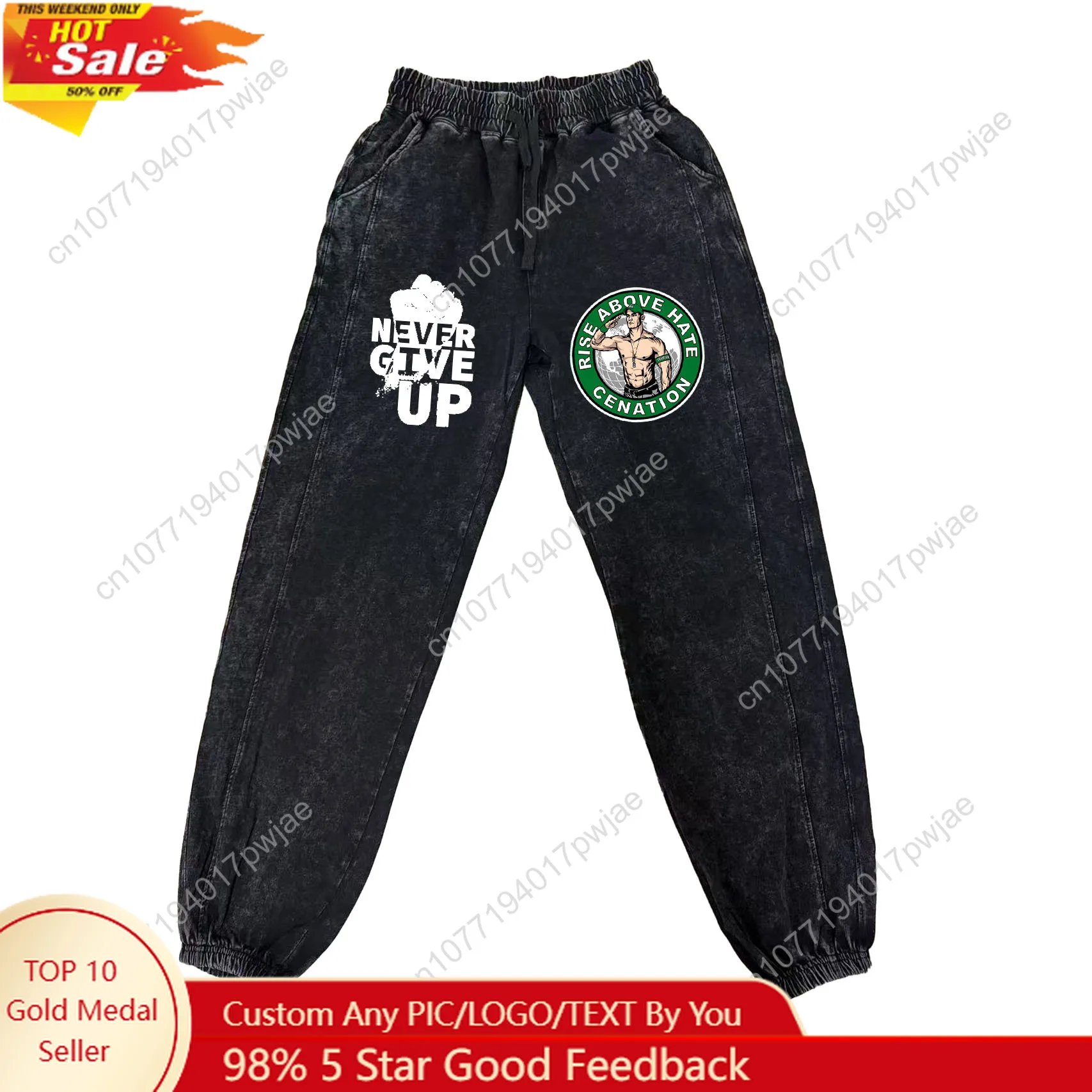 John Cena 20 Years Never Give Pants Man Woman Teenager Vintage Trousers Cotton Elastic Sweatpant Custom Made Pant With Pocket
John Cena 20 Years Never Give Pants Man Woman Teenager Vintage Trousers Cotton Elastic Sweatpant Custom Made Pant With Pocket
