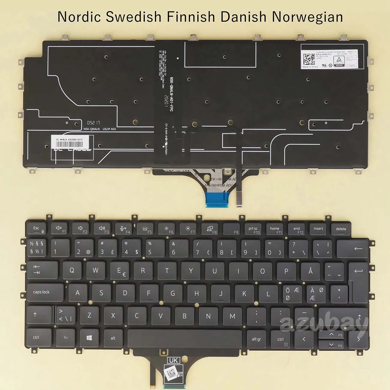 Клавиатура с подсветкой для ноутбука DELL Latitude 9510 9520 2 в 1, 0HW7KV PK132UH1A24 NSK-QNABC Nordic, шведский, финский, датский, норвежский
Клавиатура с подсветкой для ноутбука DELL Latitude 9510 9520 2 в 1, 0HW7KV PK132UH1A24 NSK-QNABC Nordic, шведский, финский, датский, норвежский