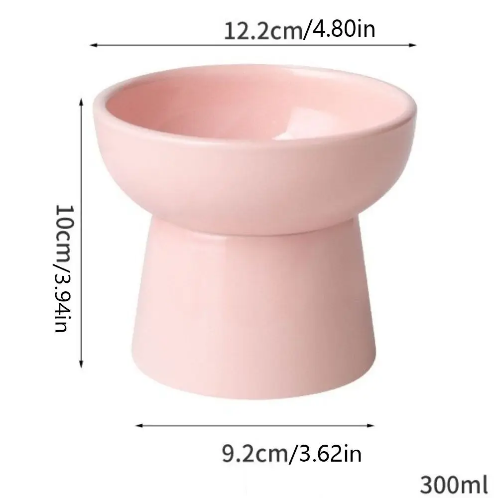 High Foot Cat Elevated Bowl 300ml Ceramic Dog Food Water Feeders Raised Neck Protection Pet Feeding Dishes for Puppy
High Foot Cat Elevated Bowl 300ml Ceramic Dog Food Water Feeders Raised Neck Protection Pet Feeding Dishes for Puppy