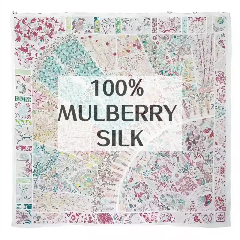 Women Floral Patchwork Print Square 100% Mulberry Silk Scarf Luxury Satin Neck Scarves Versatile Neckerchief For Work Travel Use
Women Floral Patchwork Print Square 100% Mulberry Silk Scarf Luxury Satin Neck Scarves Versatile Neckerchief For Work Travel Use
