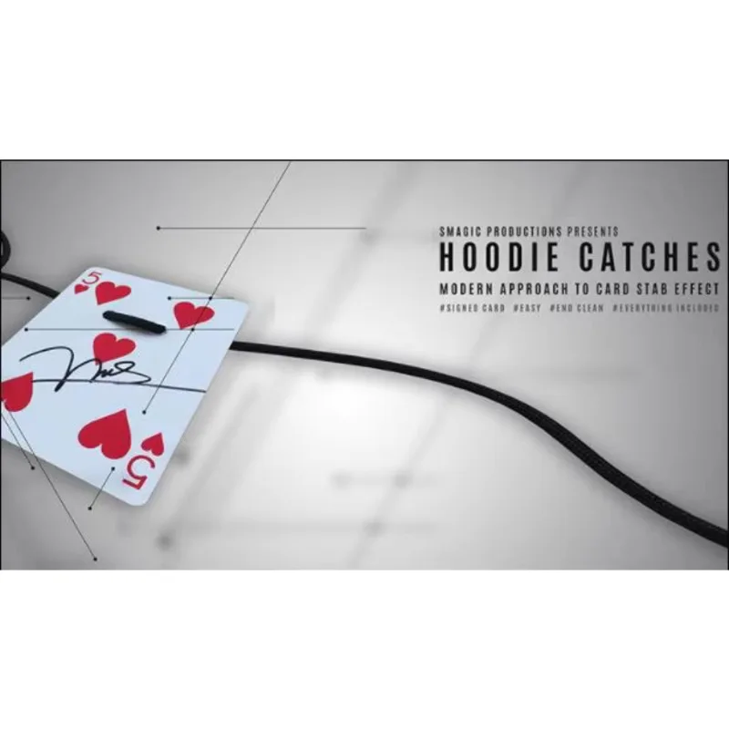 Hoodie Catches by SMagic (Gimmick+online instruct) Magic Cards Close Up Street Magic Tricks Stage Magic Illusions Mentalism Fun
Hoodie Catches by SMagic (Gimmick+online instruct) Magic Cards Close Up Street Magic Tricks Stage Magic Illusions Mentalism Fun
