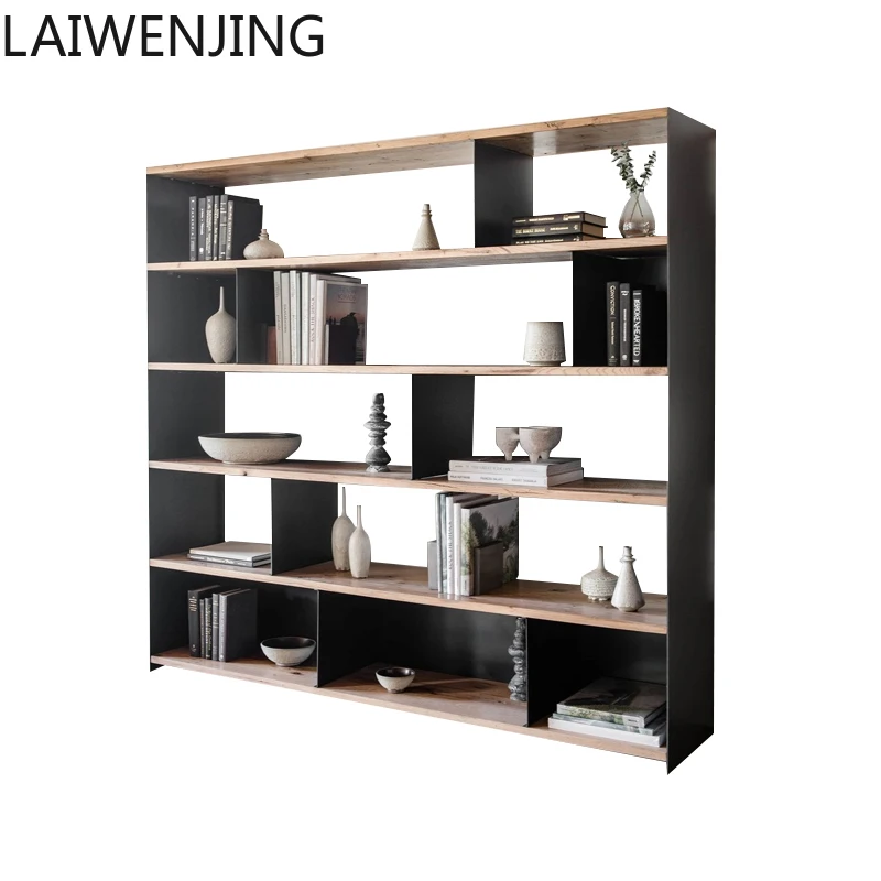 HLZ wabi-sabi wind bookshelf minimalist home living room solid wood floor rack multi-layer partition bookcase
HLZ wabi-sabi wind bookshelf minimalist home living room solid wood floor rack multi-layer partition bookcase