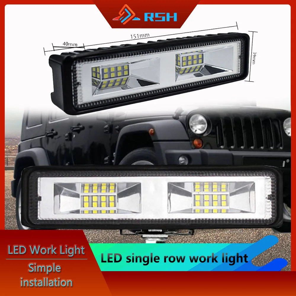 Car LED Long-Light Single-Row 48W 16 Beads Work Light Auxiliary Light Off-Road Vehicle Light Modification Maintenance Light
Car LED Long-Light Single-Row 48W 16 Beads Work Light Auxiliary Light Off-Road Vehicle Light Modification Maintenance Light