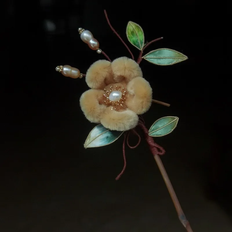 Handmade Imitation Velvet Flower Hairpin Hair Accessories Flowers Clothe Leaves Hair Hairpin Plush Hairpin Accessories Vintage H
Handmade Imitation Velvet Flower Hairpin Hair Accessories Flowers Clothe Leaves Hair Hairpin Plush Hairpin Accessories Vintage H